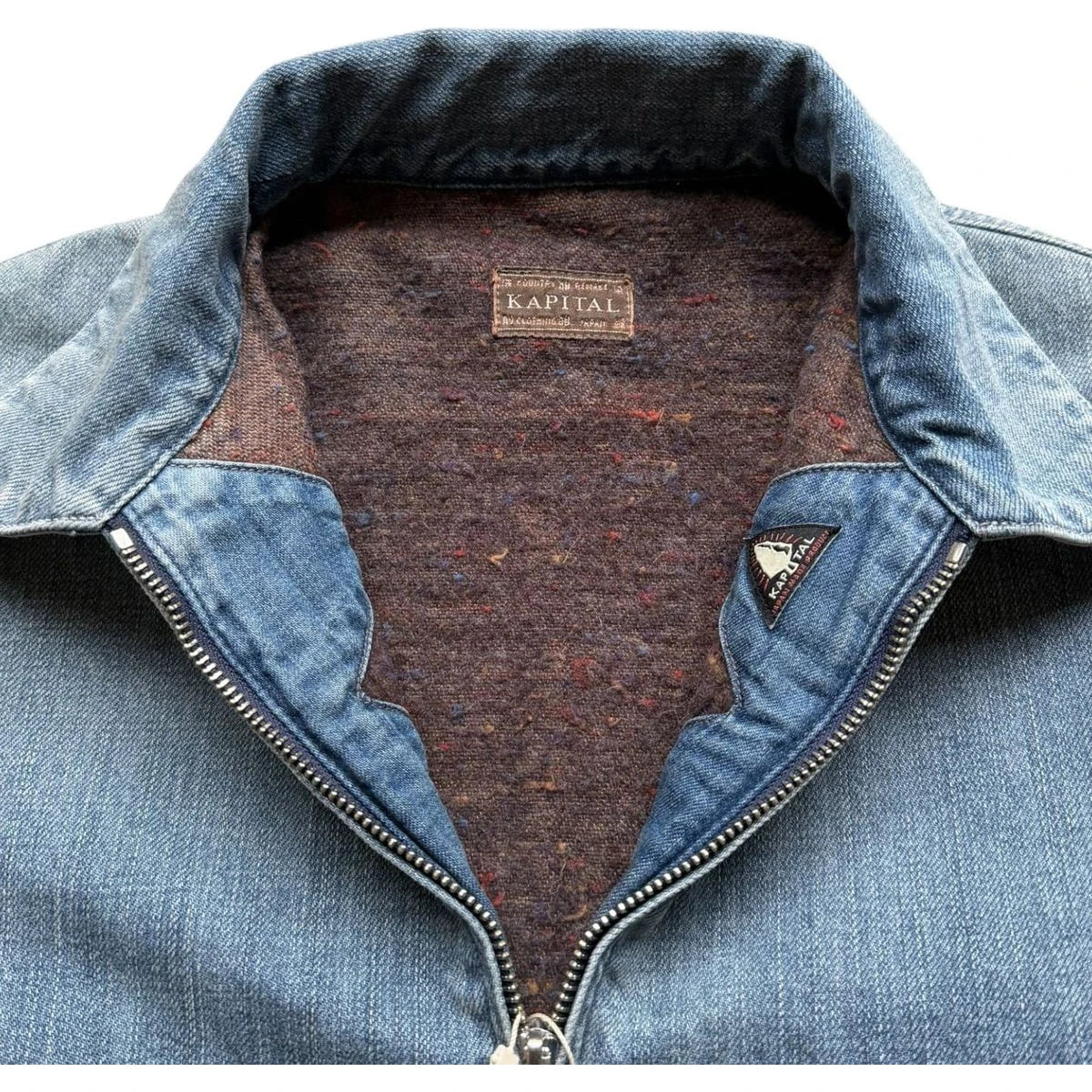 Kapital 12oz Denim Hacksaw Drizzler Jacket