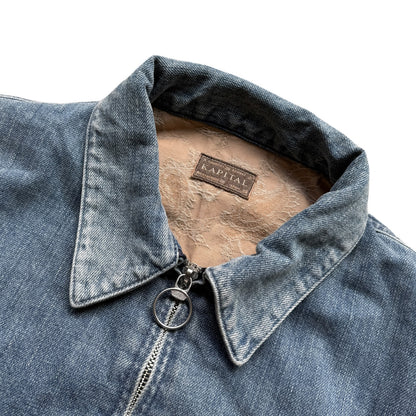 Kapital 12oz Denim Hacksaw Drizzler Jacket (Paisley Lining)