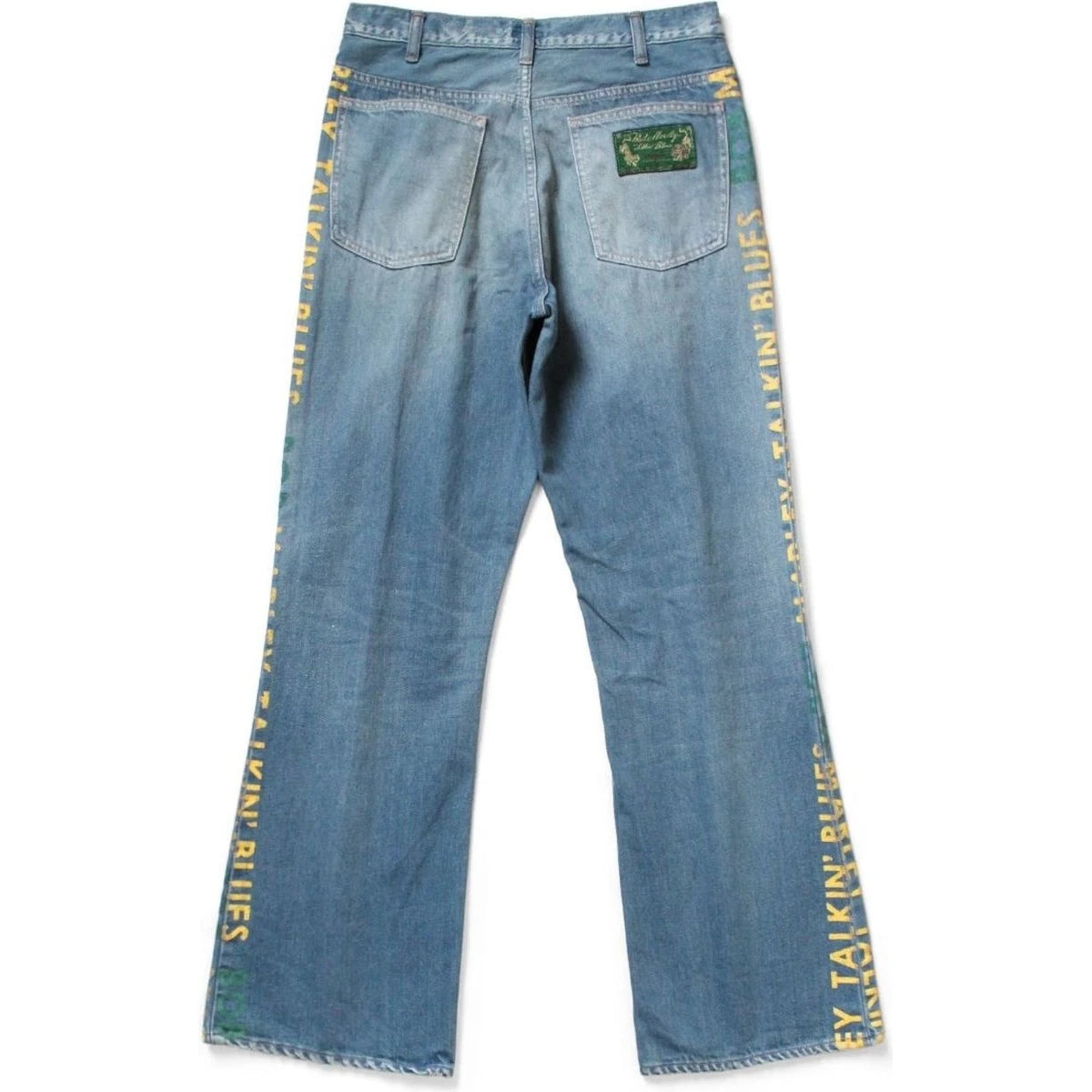 Kapital 12oz Denim Marley Talkin Blues Bootcut Pants Light Wash