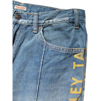 Kapital 12oz Denim Marley Talkin Blues Bootcut Pants Light Wash