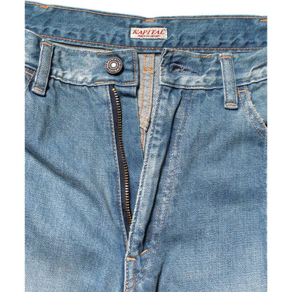 Kapital 12oz Denim Marley Talkin Blues Bootcut Pants Light Wash