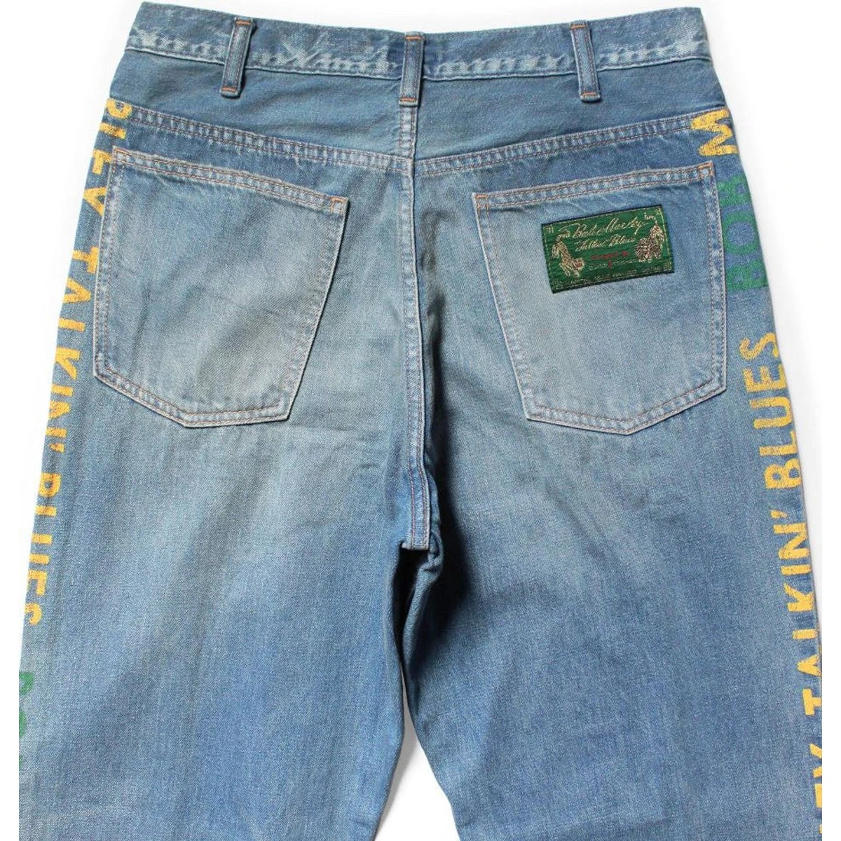 Kapital 12oz Denim Marley Talkin Blues Bootcut Pants Light Wash