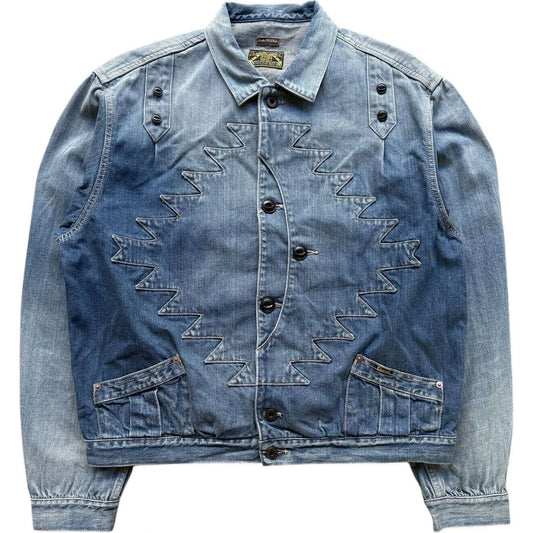 Kapital 12oz Denim Santo Domingo Thunderbird Jacket (Processed)