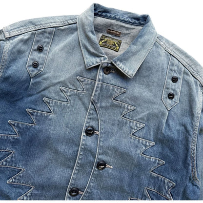 Kapital 12oz Denim Santo Domingo Thunderbird Jacket (Processed)