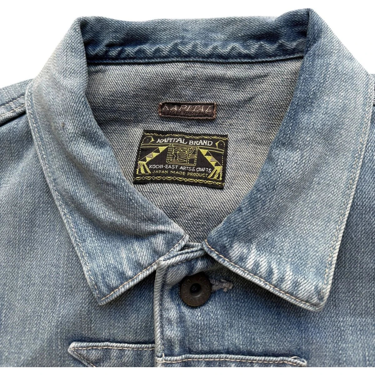 Kapital 12oz Denim Santo Domingo Thunderbird Jacket (Processed