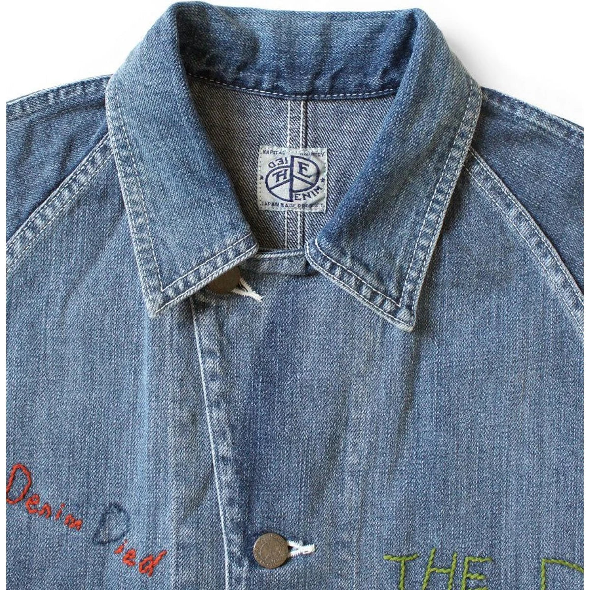 Kapital 12oz Denim Sleeveless Gilet Coverall (Memorial Embroidery Model)