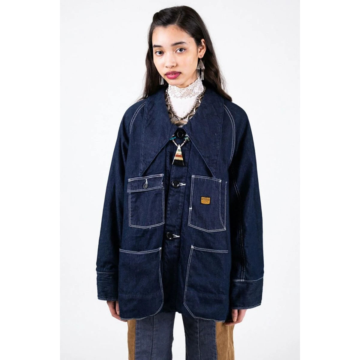 Kapital 12oz Denim Wrangle Collar Bell Coverall