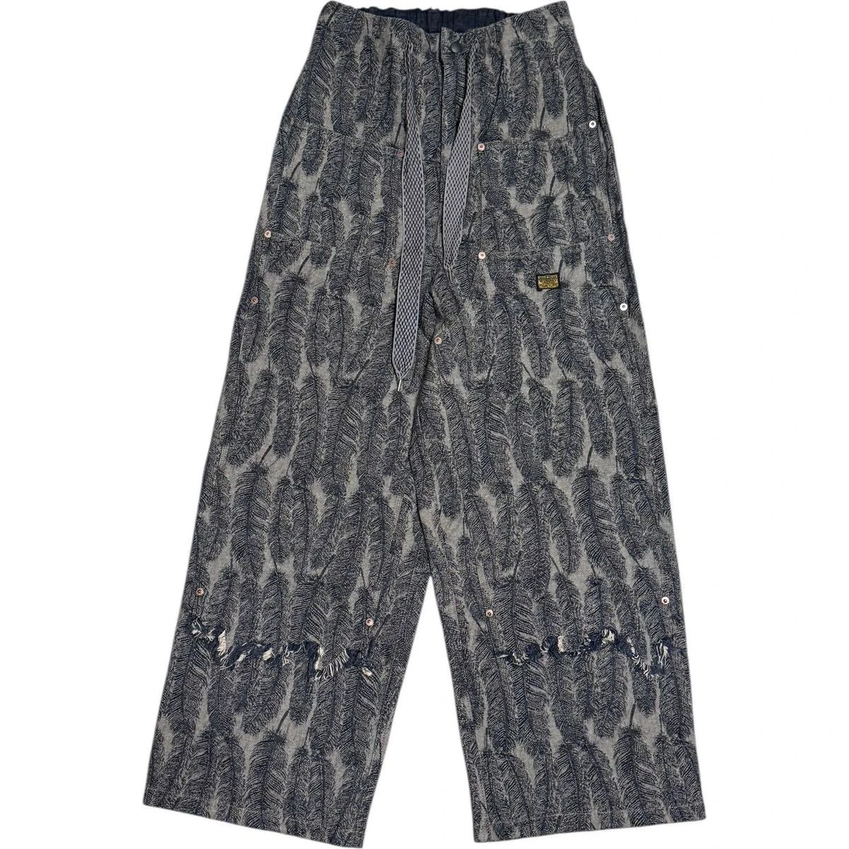 Kapital 12oz Magpie Denim Double Knee Easy Baggy Pants