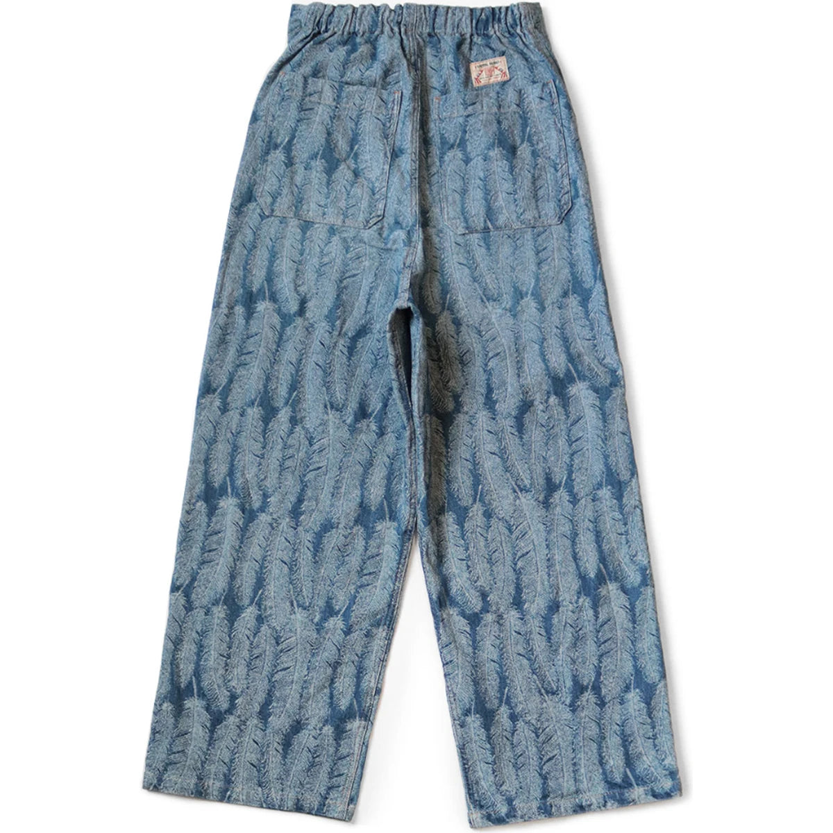 Kapital 12oz Magpie Denim Double Knee Easy Baggy Pants