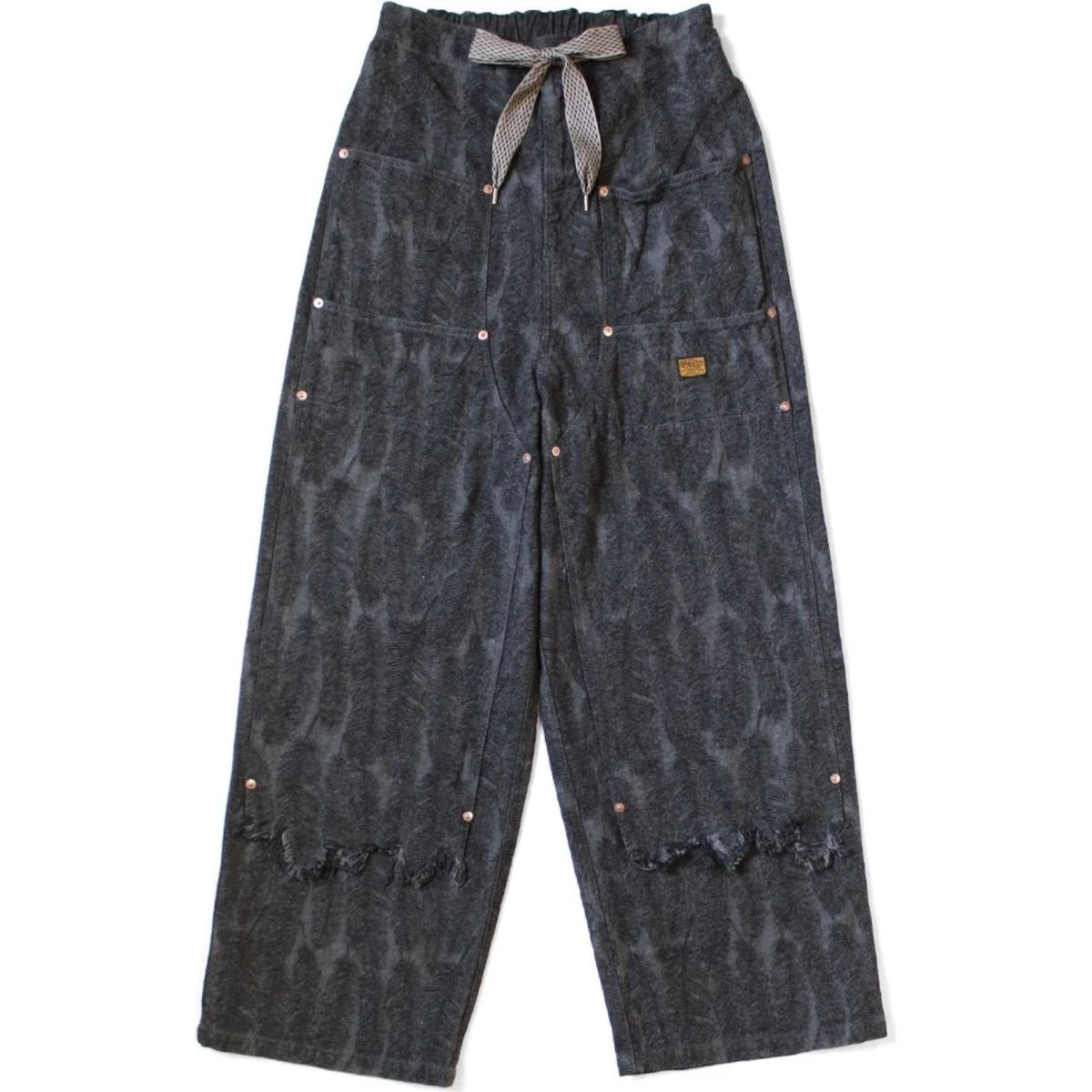 Kapital 12oz Magpie Denim Double Knee Easy Baggy Pants
