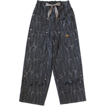 Kapital 12oz Magpie Denim Double Knee Easy Baggy Pants