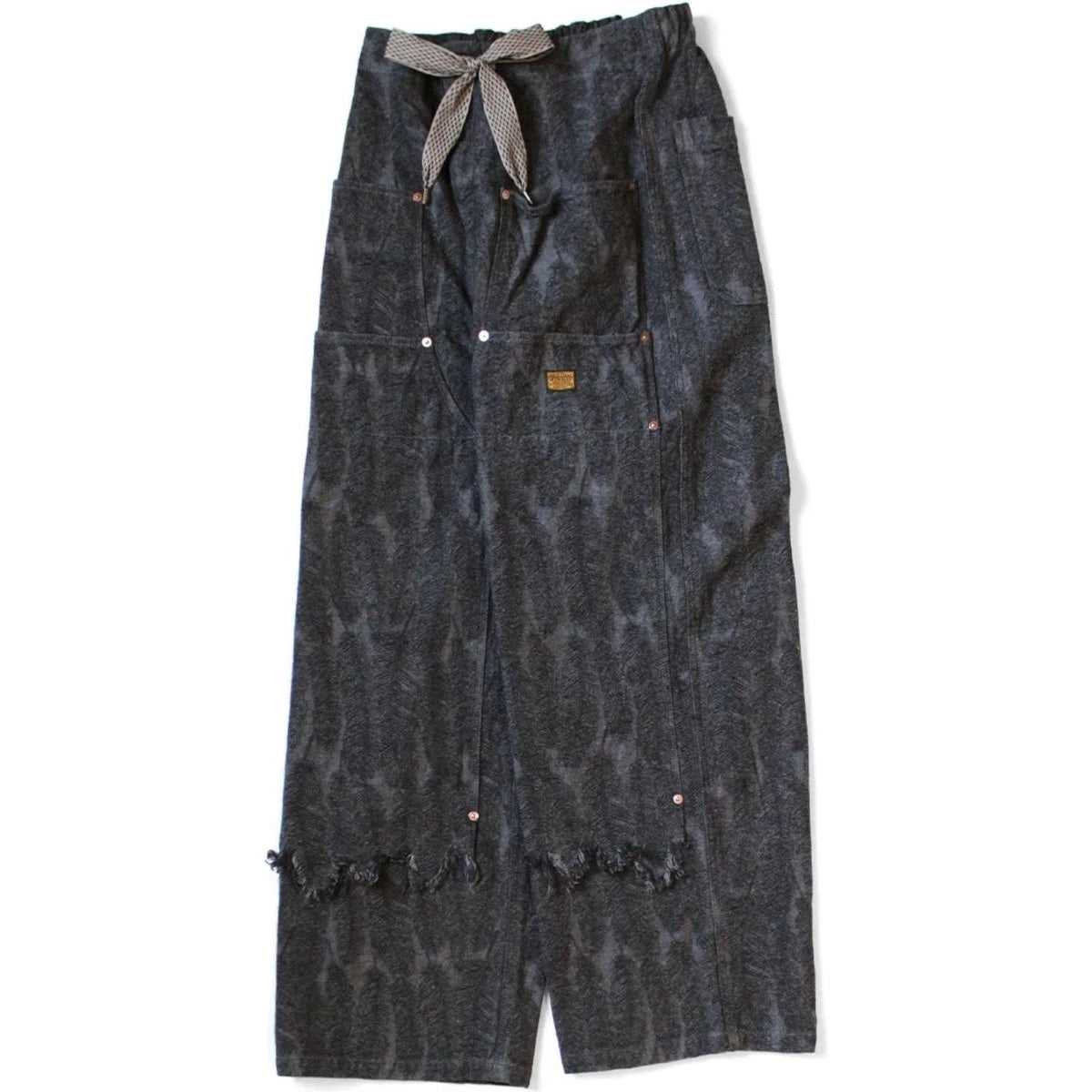 Kapital 12oz Magpie Denim Double Knee Easy Baggy Pants