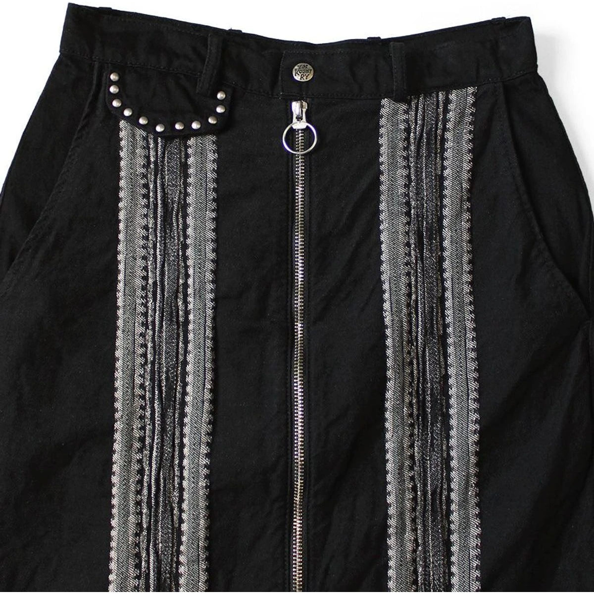Kapital 12oz Yagasuri Jacquard Denim Boogie Day Skirt