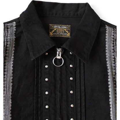 Kapital 12oz Yagasuri Jacquard Denim Drizzler Jacket