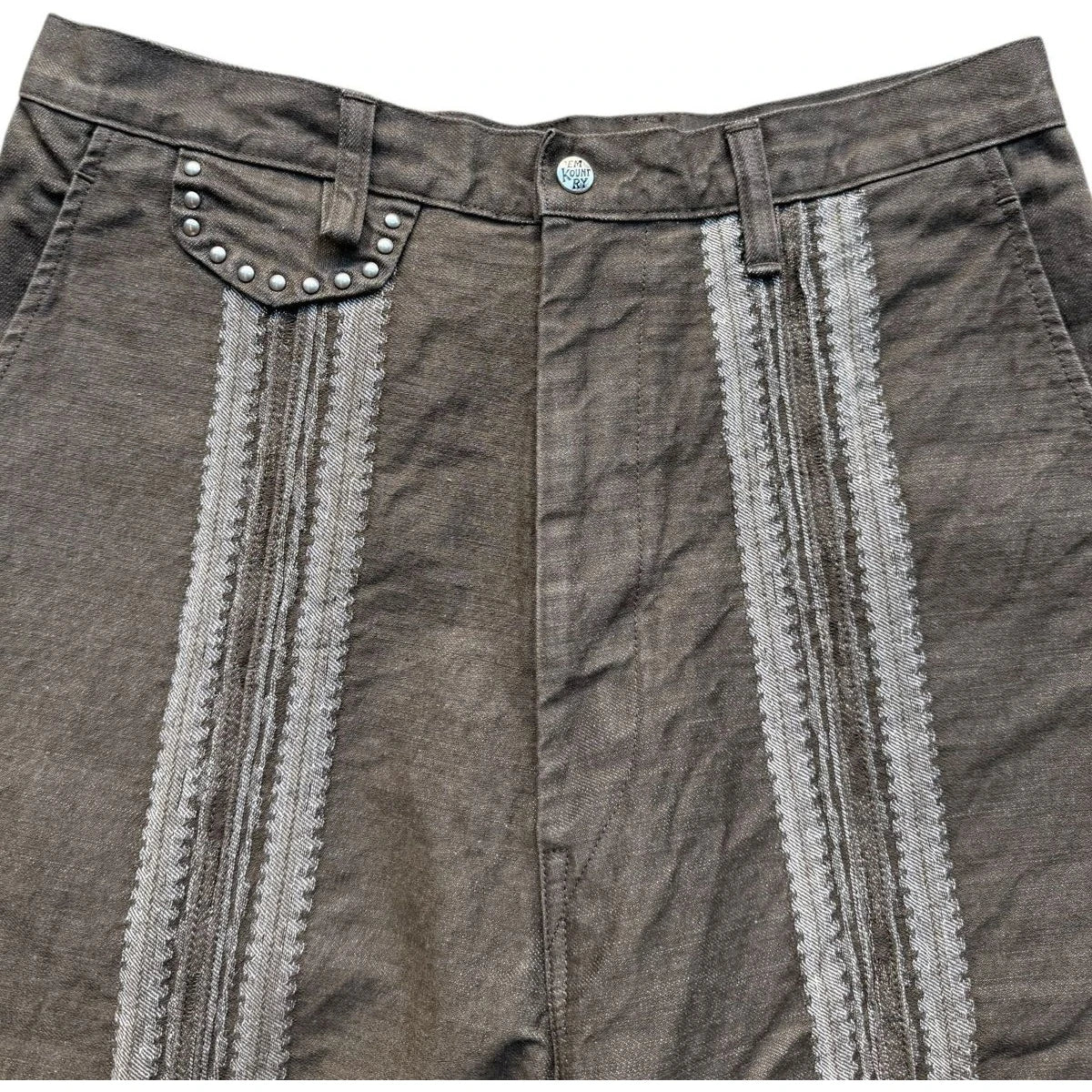 Kapital 12oz Yagasuri Jacquard Denim Nime Pants