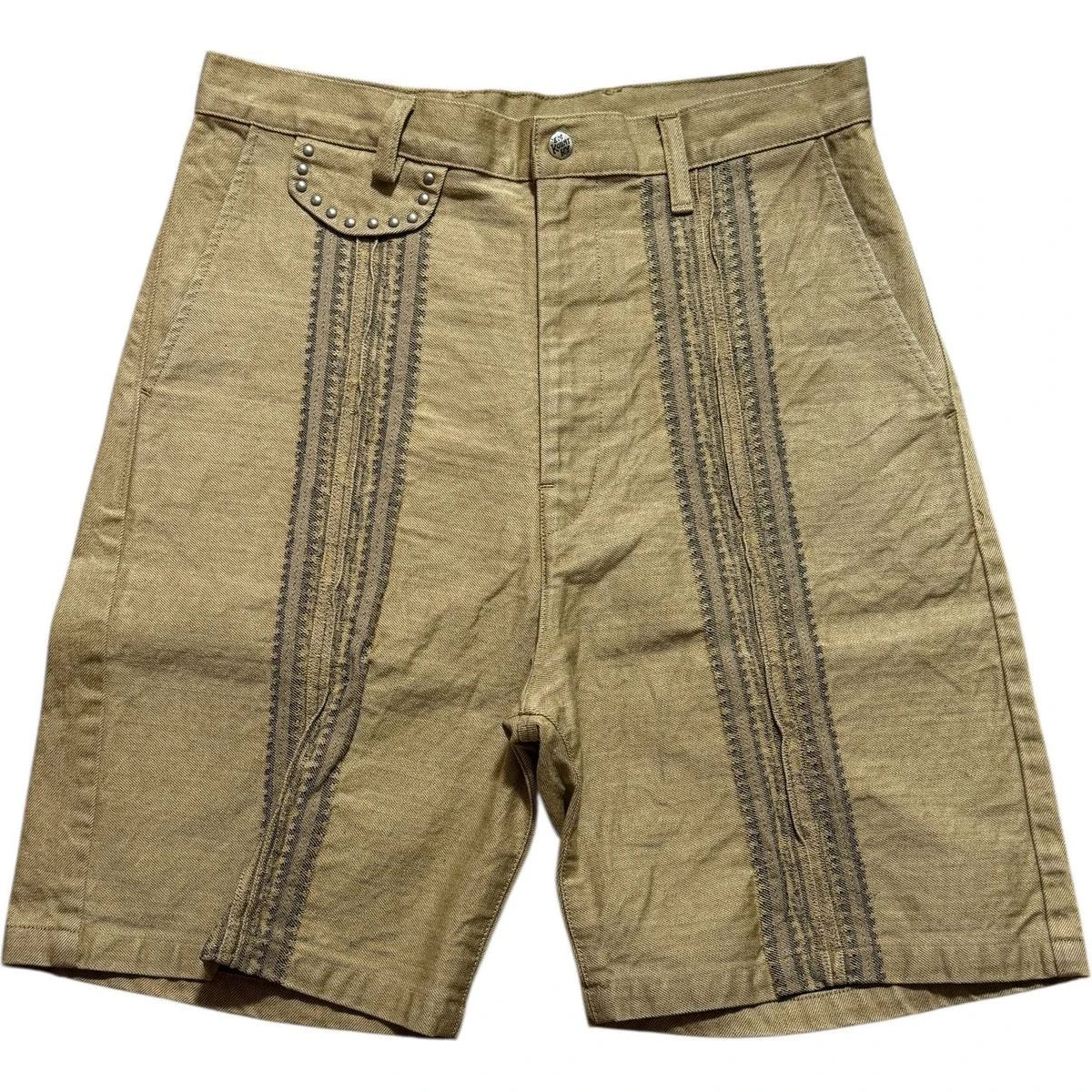 Kapital 12oz Yagasuri Jacquard Denim Shorts