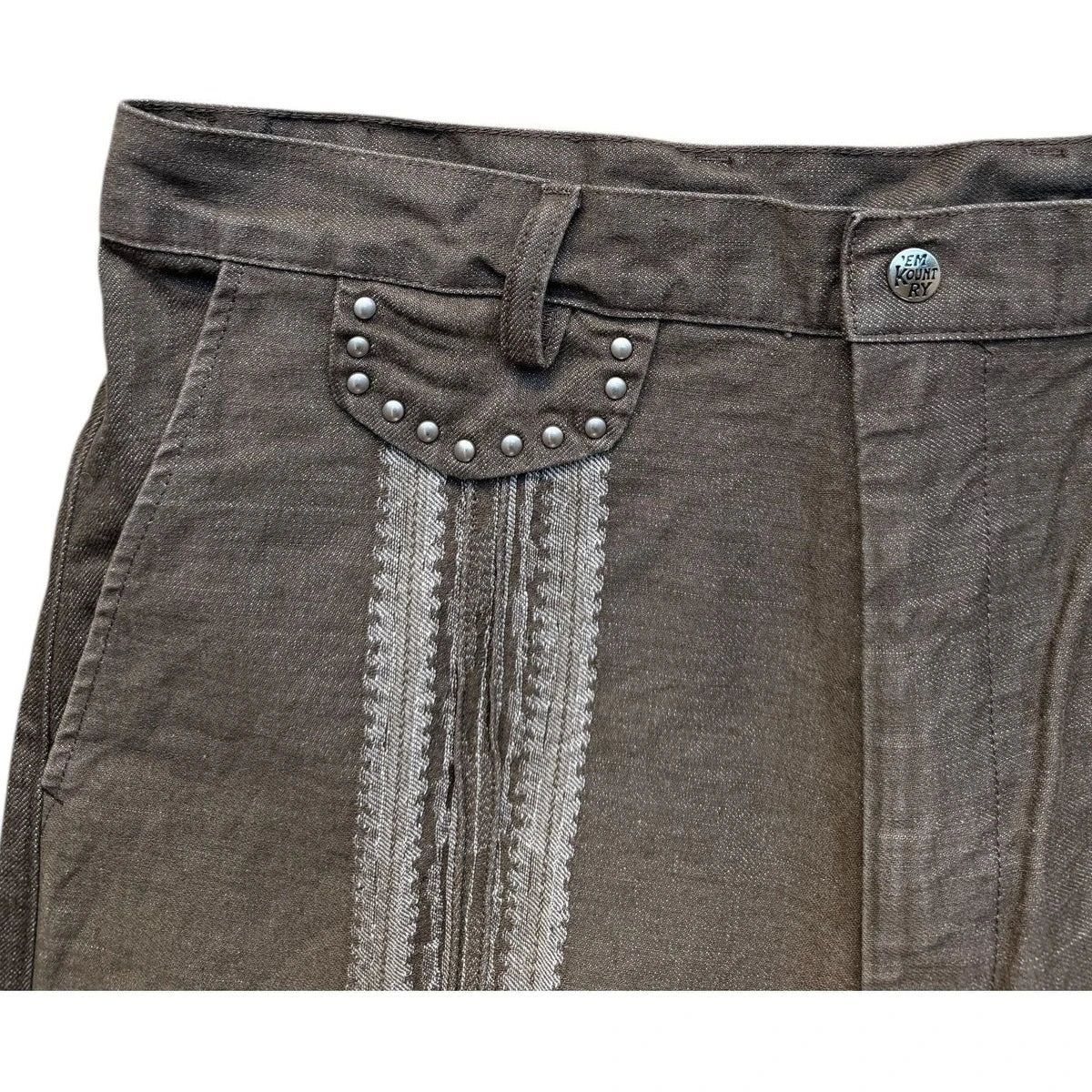 Kapital 12oz Yagasuri Jacquard Denim Shorts