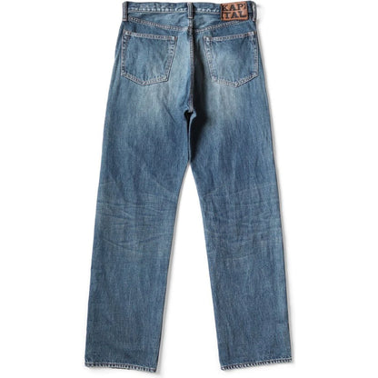 Kapital 13.5oz Zimbabwe Denim 5P Selvedge Wide Leg Monkey TH (Processed)