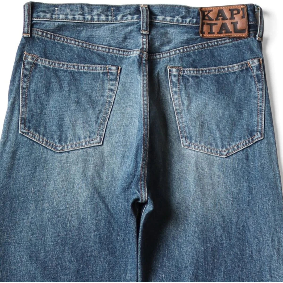 Kapital 13.5oz Zimbabwe Denim 5P Selvedge Wide Leg Monkey TH (Processed)