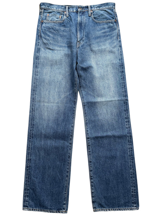 Kapital 13.5oz Zimbabwe Denim 5P Selvedge Wide Leg Monkey TH (Zip Fly)