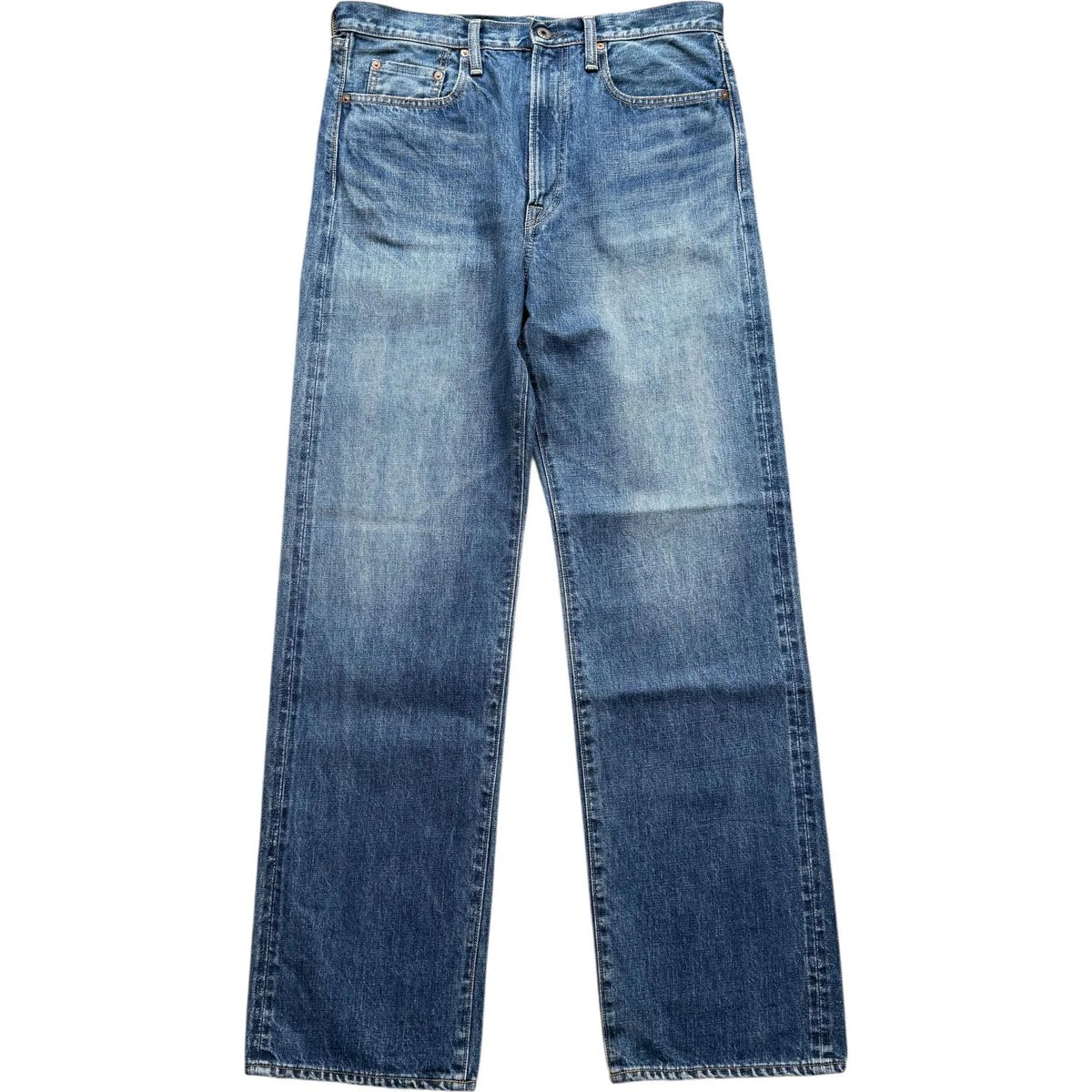 Kapital 13.5oz Zimbabwe Denim 5P Selvedge Wide Leg Monkey TH (Zip Fly)