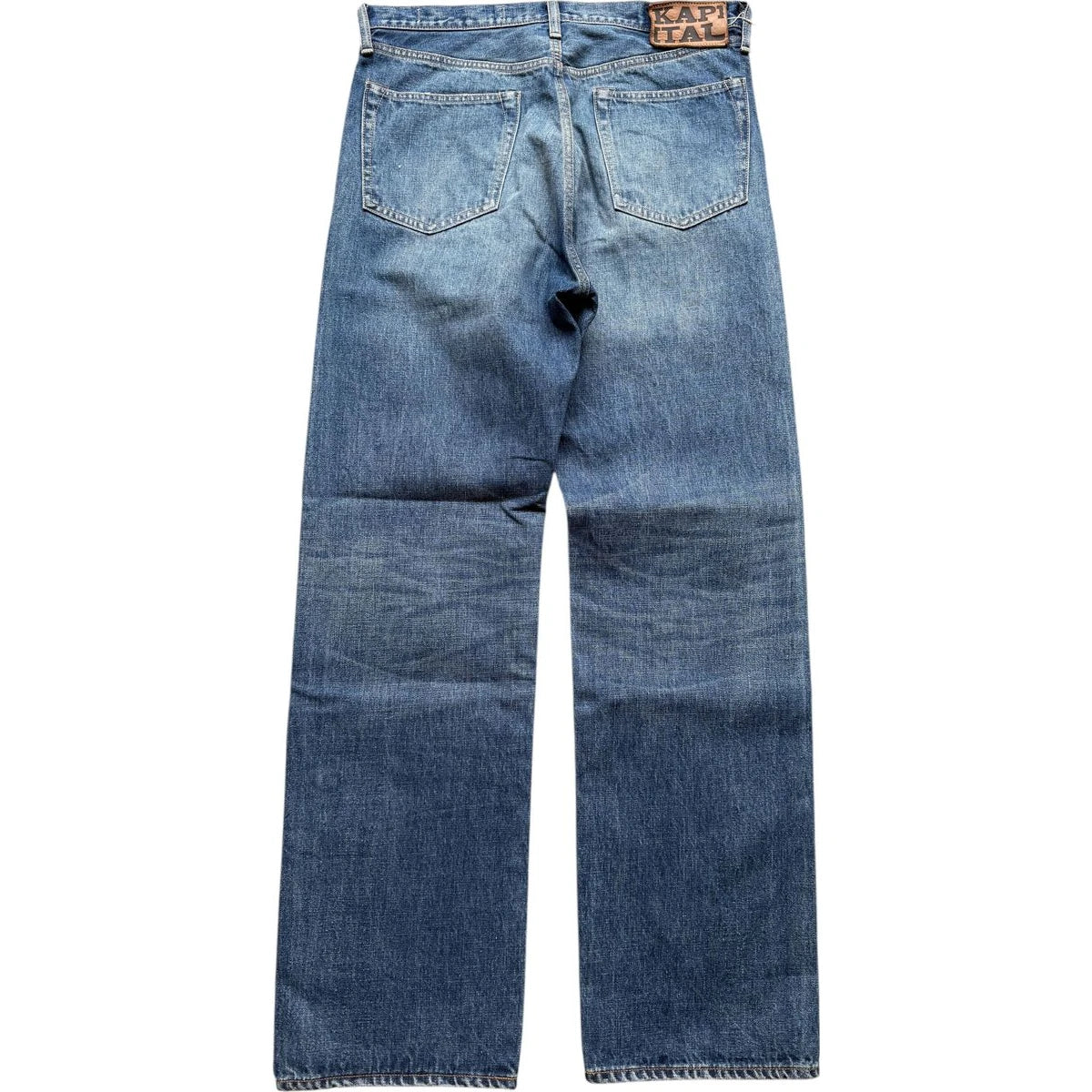Kapital 13.5oz Zimbabwe Denim 5P Selvedge Wide Leg Monkey TH (Zip Fly)