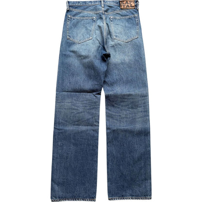 Kapital 13.5oz Zimbabwe Denim 5P Selvedge Wide Leg Monkey TH (Zip Fly)
