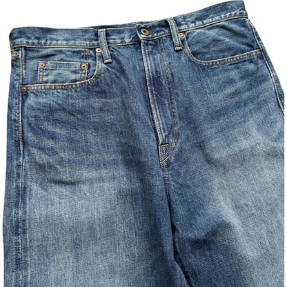 Kapital 13.5oz Zimbabwe Denim 5P Selvedge Wide Leg Monkey TH (Zip Fly)