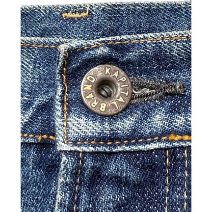 Kapital 13.5oz Zimbabwe Denim 5P Selvedge Wide Leg Monkey TH (Zip Fly)