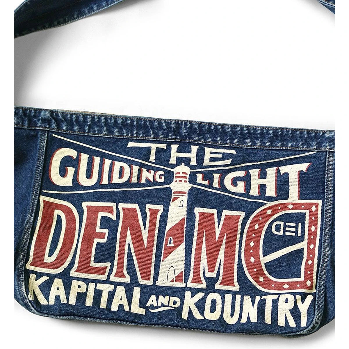 Kapital 13oz Denim Newspaper Bag (Guiding Light Edition)