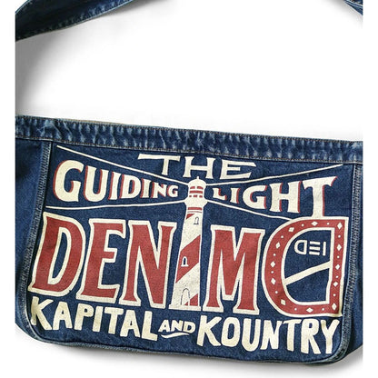 Kapital 13oz Denim Newspaper Bag (Guiding Light Edition)