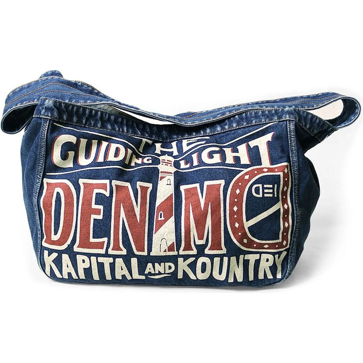 Kapital 13oz Denim Newspaper Bag (Guiding Light Edition)