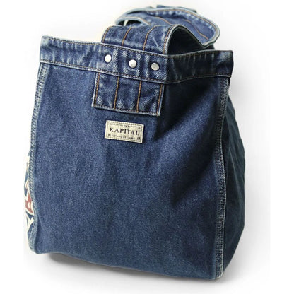 Kapital 13oz Denim Newspaper Bag (Guiding Light Edition)