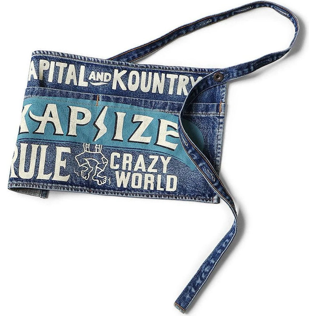 Kapital 13oz Denim Distressed Short Apron (Kapsize Rule)
