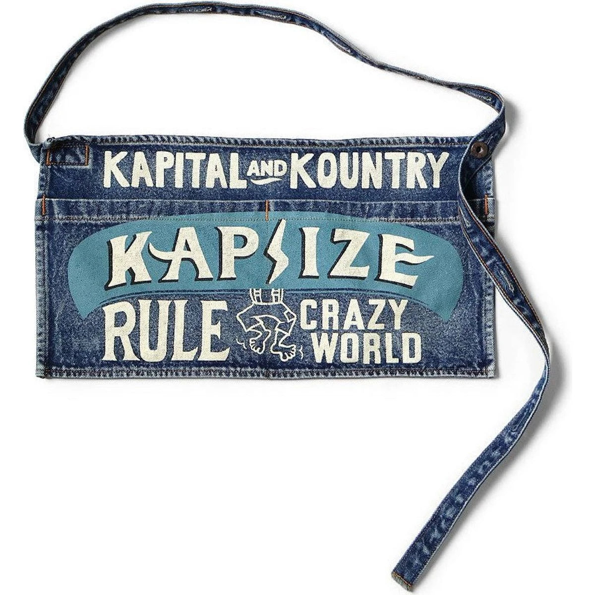 Kapital 13oz Denim Distressed Short Apron (Kapsize Rule)