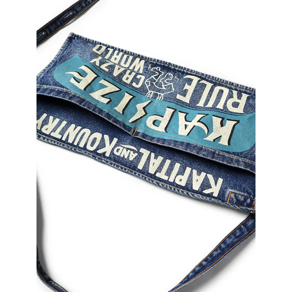 Kapital 13oz Denim Distressed Short Apron (Kapsize Rule)