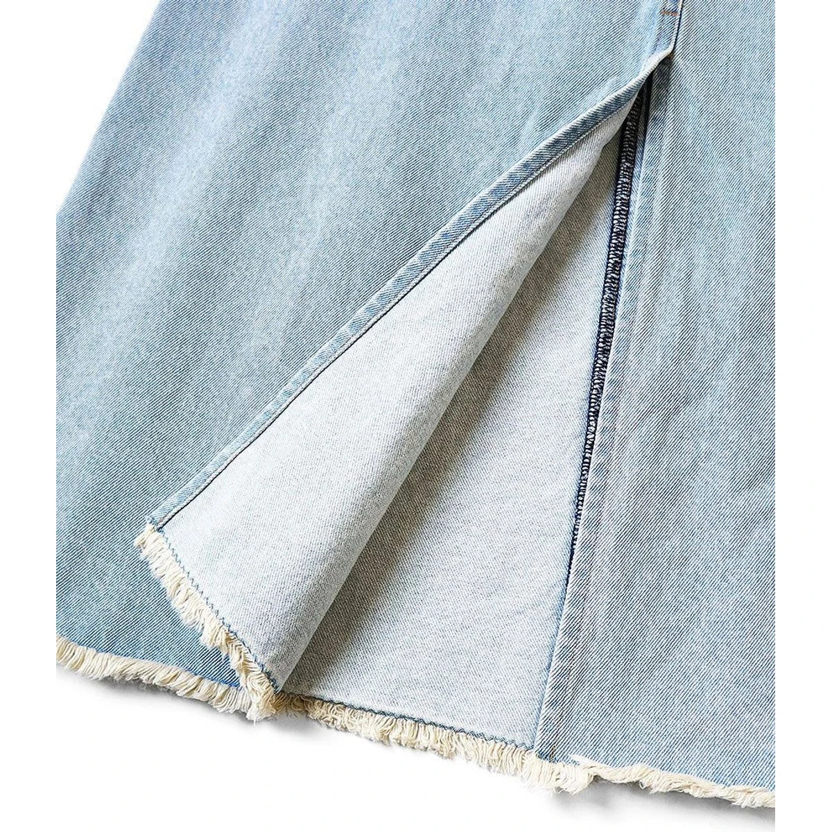 Kapital 13oz Denim High Waist Maxi Skirt (Processed)