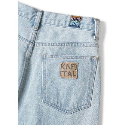 Kapital 13oz Denim High Waist Maxi Skirt (Processed)