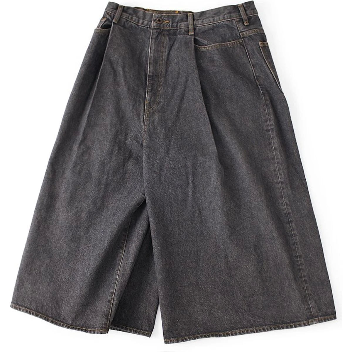 Kapital 14oz Black Denim 5 Pocket Jorts