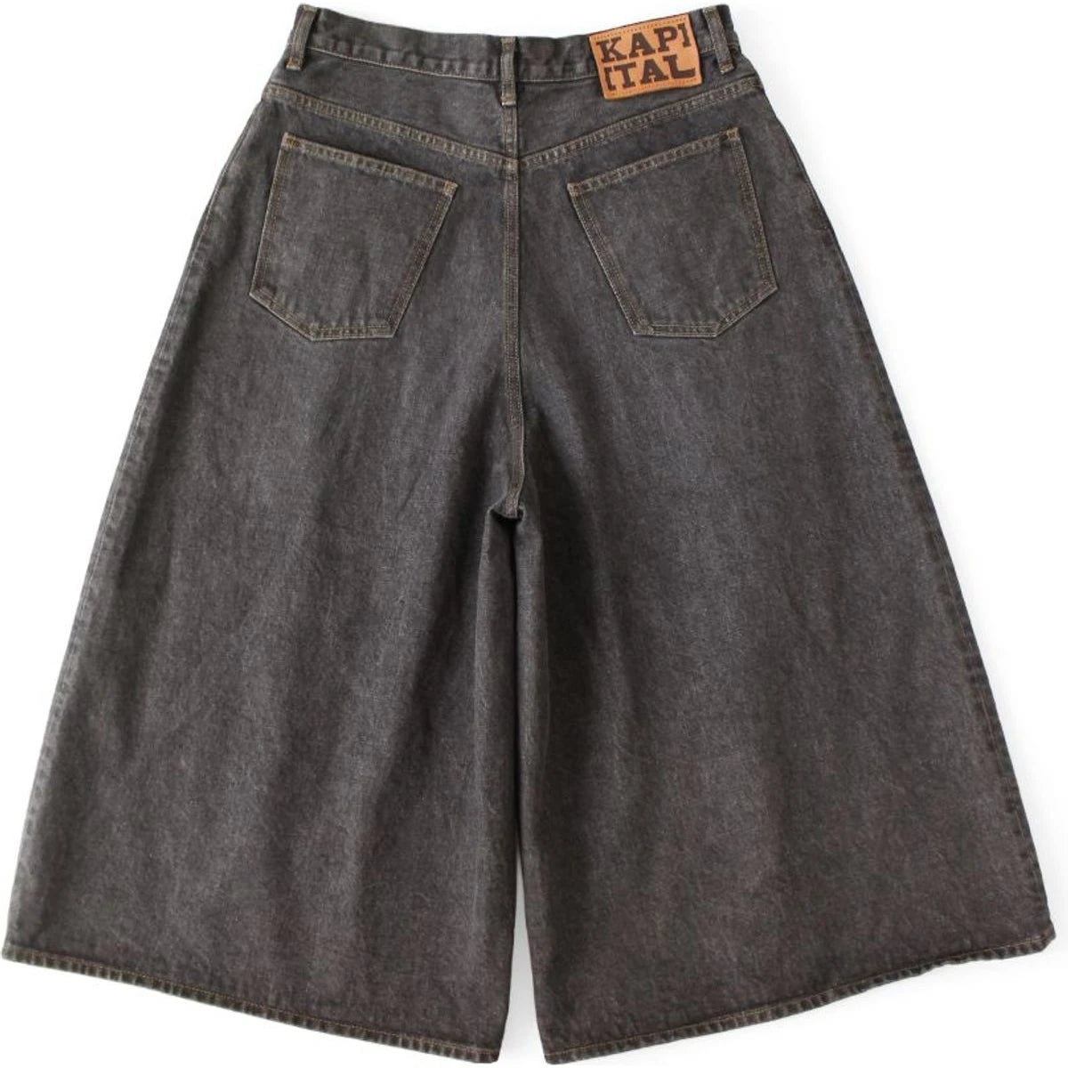 Kapital 14oz Black Denim 5 Pocket Jorts