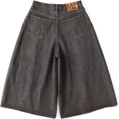Kapital 14oz Black Denim 5 Pocket Jorts