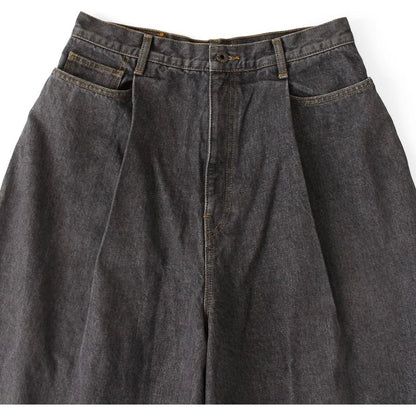Kapital 14oz Black Denim 5 Pocket Jorts