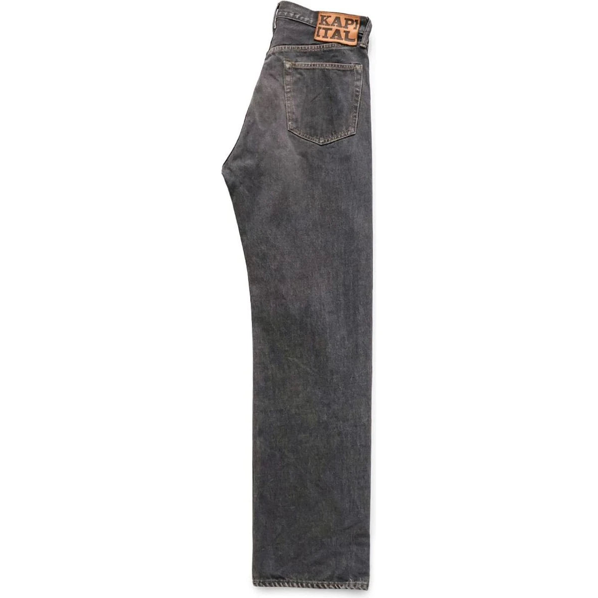 Kapital 14oz Black Denim 5 Pocket Monkey TH (Zip Fly)
