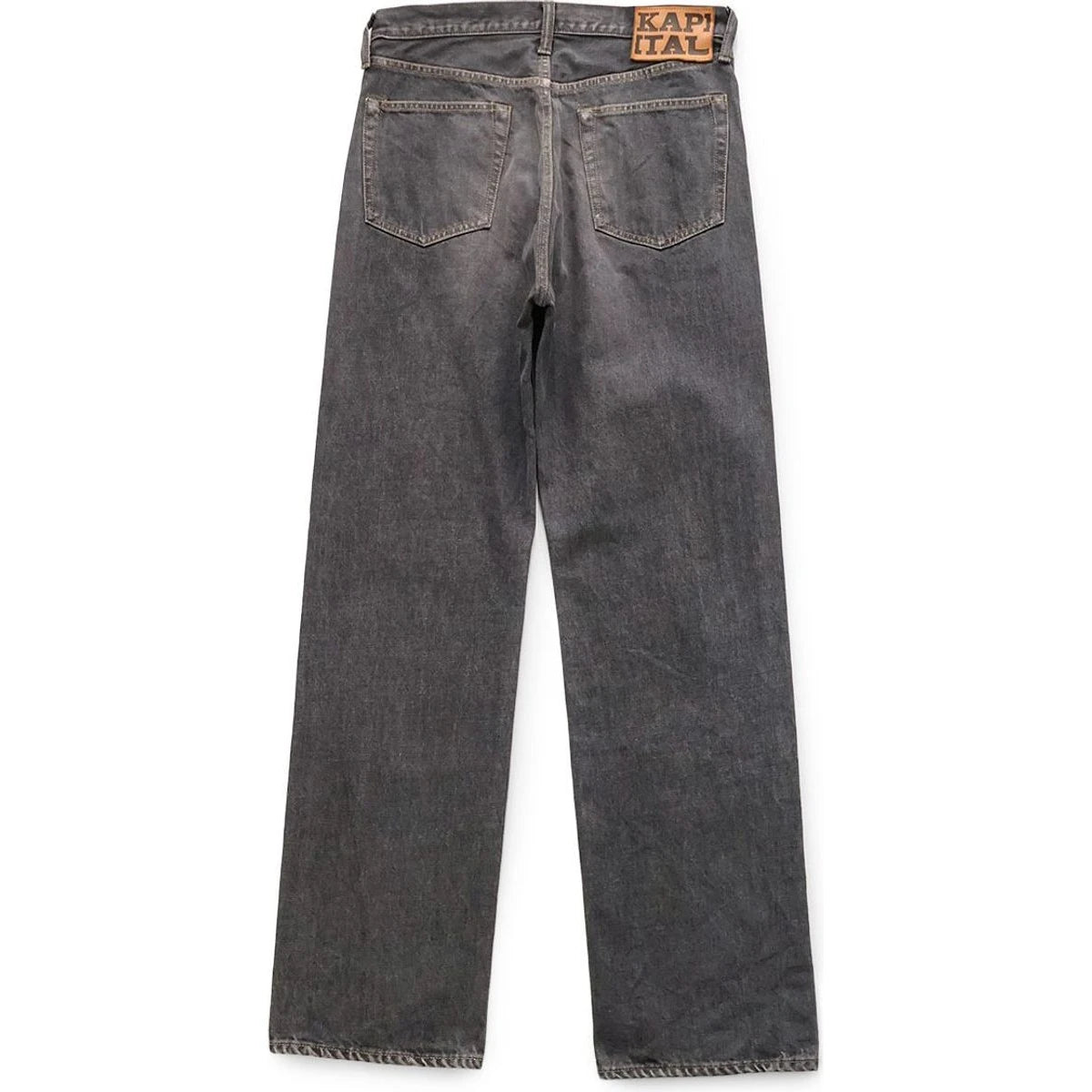 Kapital 14oz Black Denim 5 Pocket Monkey TH (Zip Fly)