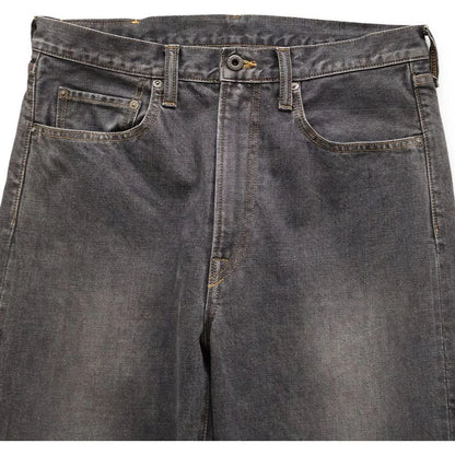 Kapital 14oz Black Denim 5 Pocket Monkey TH (Zip Fly)