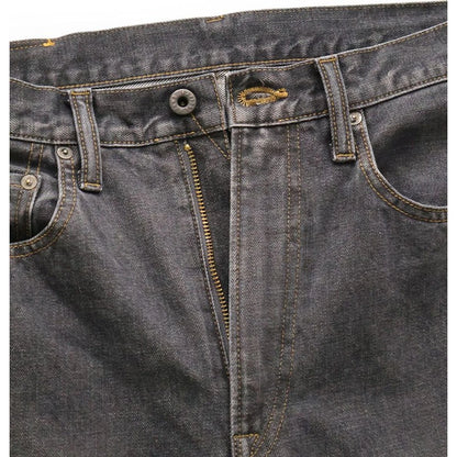 Kapital 14oz Black Denim 5 Pocket Monkey TH (Zip Fly)