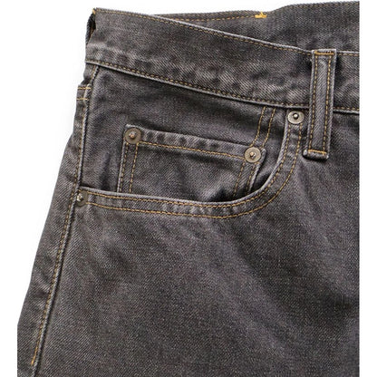 Kapital 14oz Black Denim 5 Pocket Monkey TH (Zip Fly)