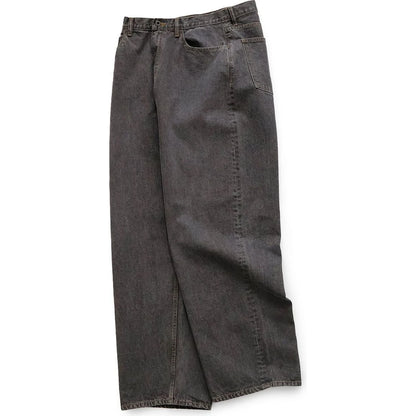Kapital 14oz Black Denim Club Baggy 5P Pants