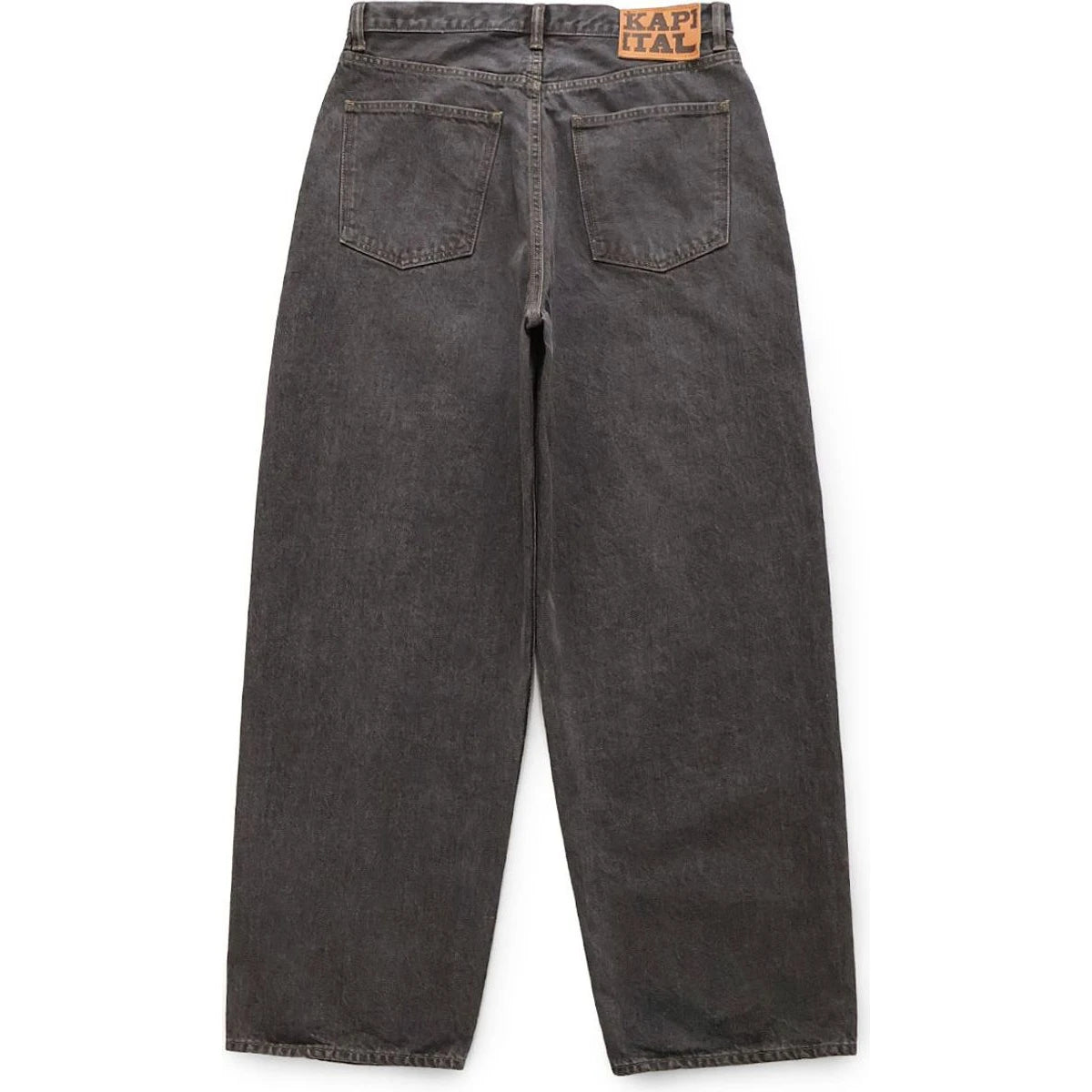 Kapital 14oz Black Denim Club Baggy 5P Pants