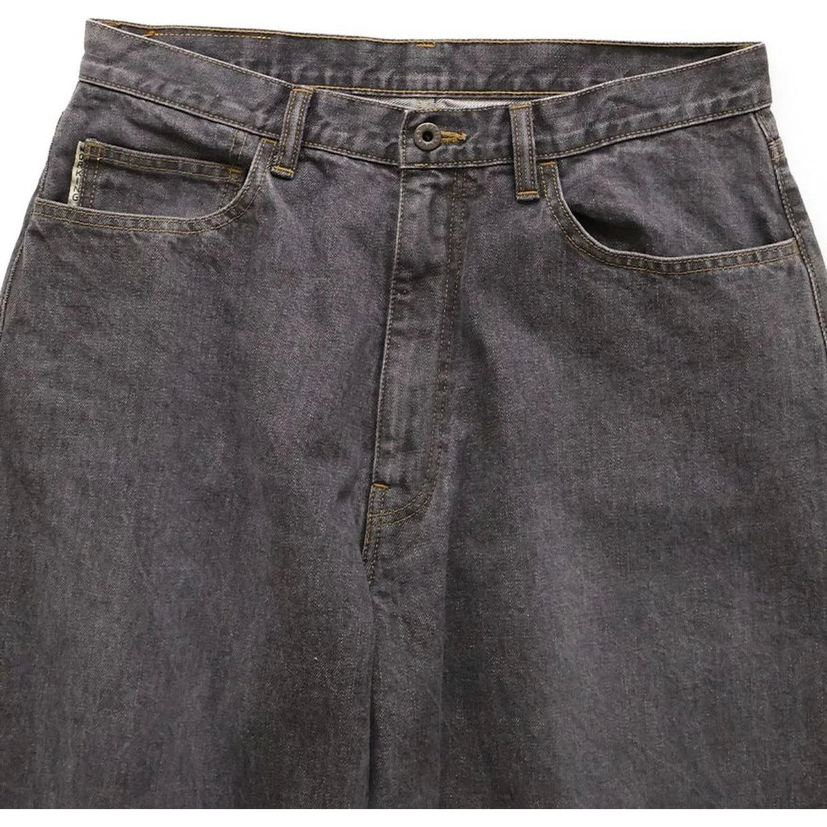 Kapital 14oz Black Denim Club Baggy 5P Pants